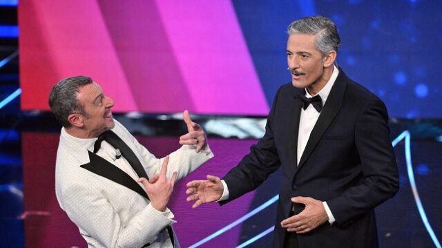 Sanremo 2024 Fiorello e Amadeus Sanremo 2024 Fiorello e Amadeus