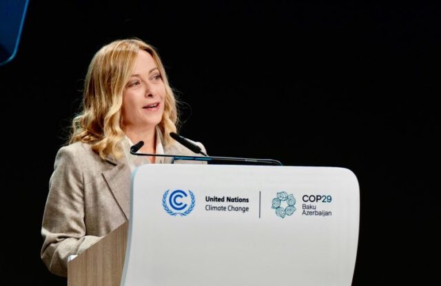 Giorgia Meloni cop29