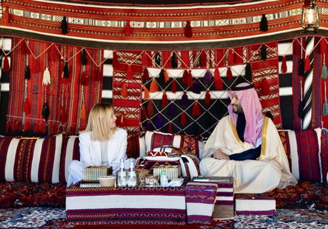 Giorgia Meloni visita Arabia Saudita
