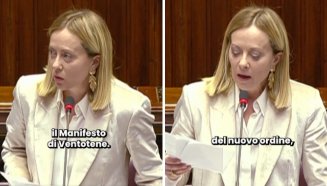 Giorgia Meloni Manifesto di Ventotene