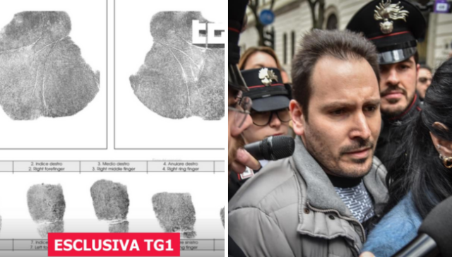 Impronta sempio garlasco omicidio chiara poggi, esclusiva tg1
