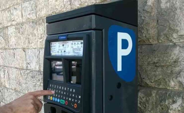 Parcometro strisce blu