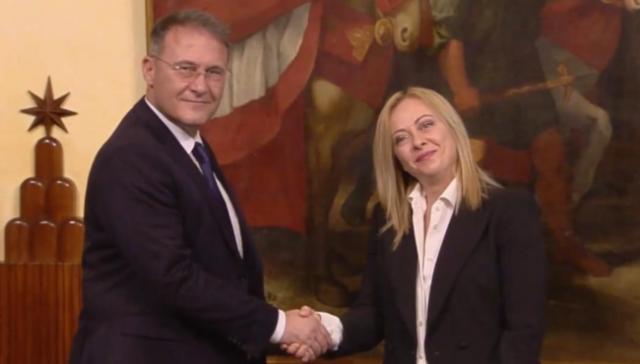 Edmondo Cirielli e Giorgia Meloni Edmondo Cirielli e Giorgia Meloni - centrodestra campania