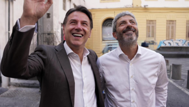 Giuseppe Conte e Roberto Fico Regionali Campania