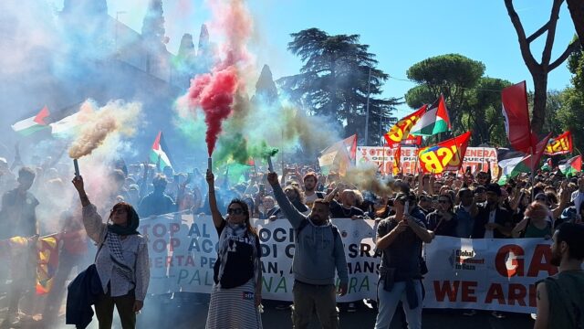 Sciopero Generale Gaza Foto Usb