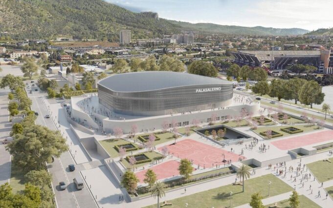 Salerno, partiti i lavori del nuovo Palasport: 38 milioni per il polo sportivo e culturale che trasformerà l’area Arechi Palasport Salerno