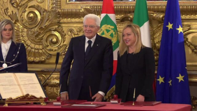 Giorgia Meloni e Sergio Mattarella