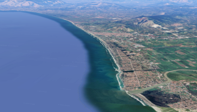 Litorale domizio foto google earth