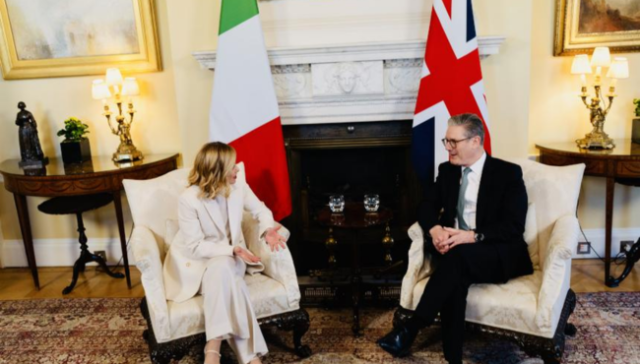 Giorgia Meloni e Starmer