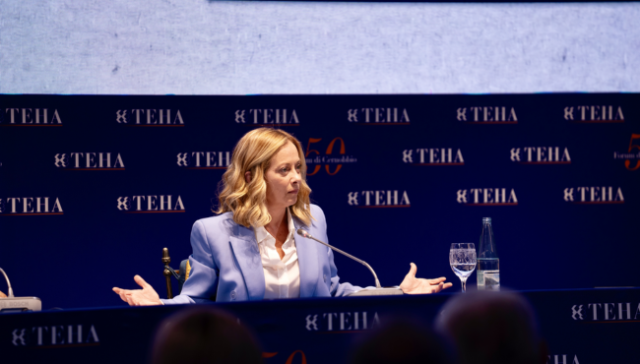 Giorgia Meloni forum ambrosetti Giorgia Meloni forum ambrosetti